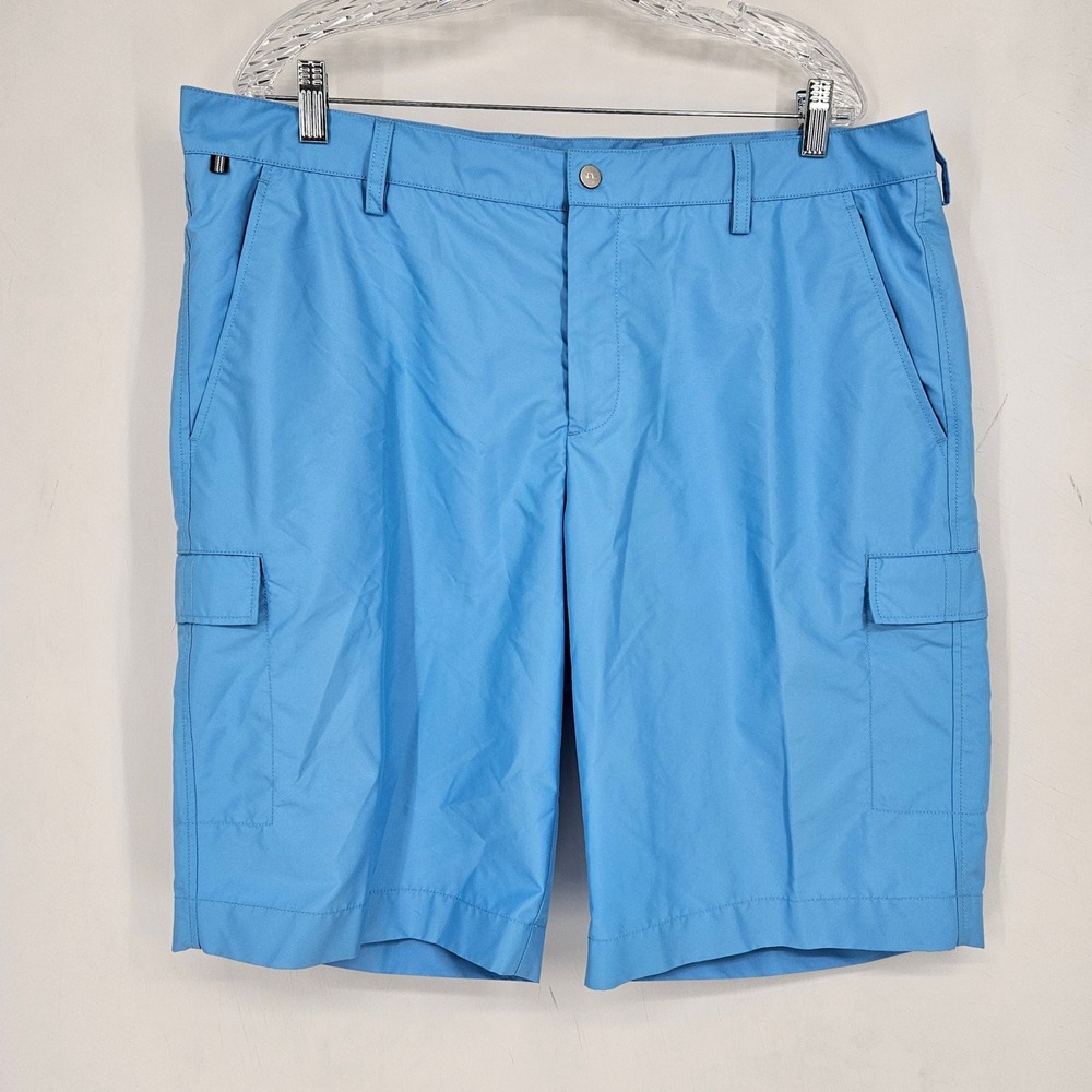 J Lindeberg Shorts Mens 38 Activewear Athleisure Casual Chino Blue Golf